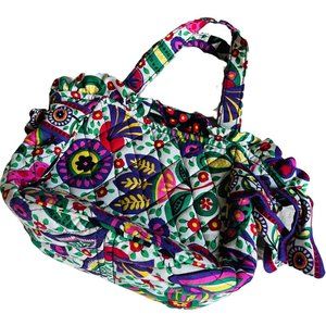 Boho Colorful Ruffle Quilted Mini Purse